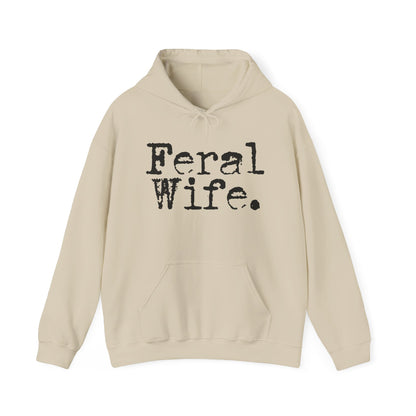 Feral Wife Hoodie - Unisex Heavy Blend™ Sweatshirt for Casual Style