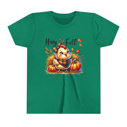 Hay Fall! Chick- Bella Canvas Youth tshirt