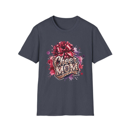 Cheer Mom Cheetah Print Gildan Softstyle Tshirt