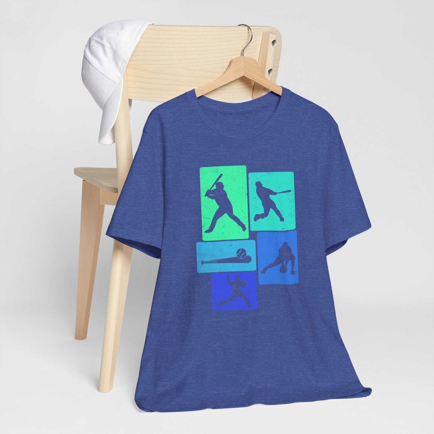 Baseball Player Silhouette Tee | Unisex Jersey T-Shirt, Sports Apparel, Gift for Baseball Fans, Casual Wear, Summer Outfit