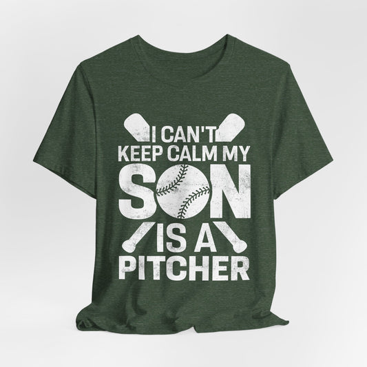 Baseball Mom Tee - 'I Can't Keep Calm My Son Is A Pitcher'