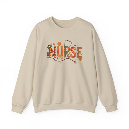 Thanksgiving Nurse Gildan Crewneck Sweatshirt
