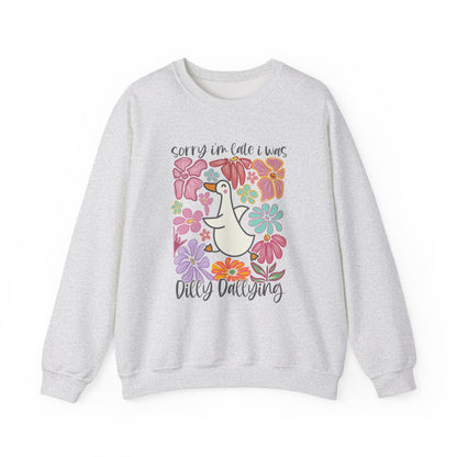 Goose Dilly Dallying Gildan Crewneck Sweatshirt