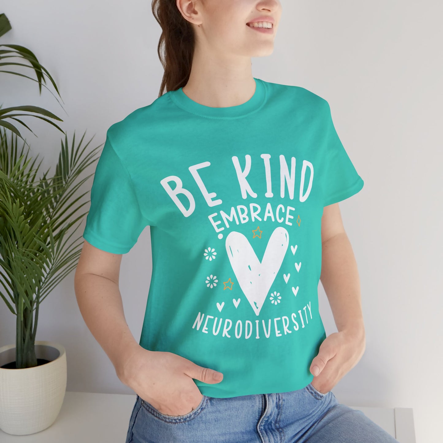 Be Kind Neurodiversity Tee - Unisex Short Sleeve Shirt