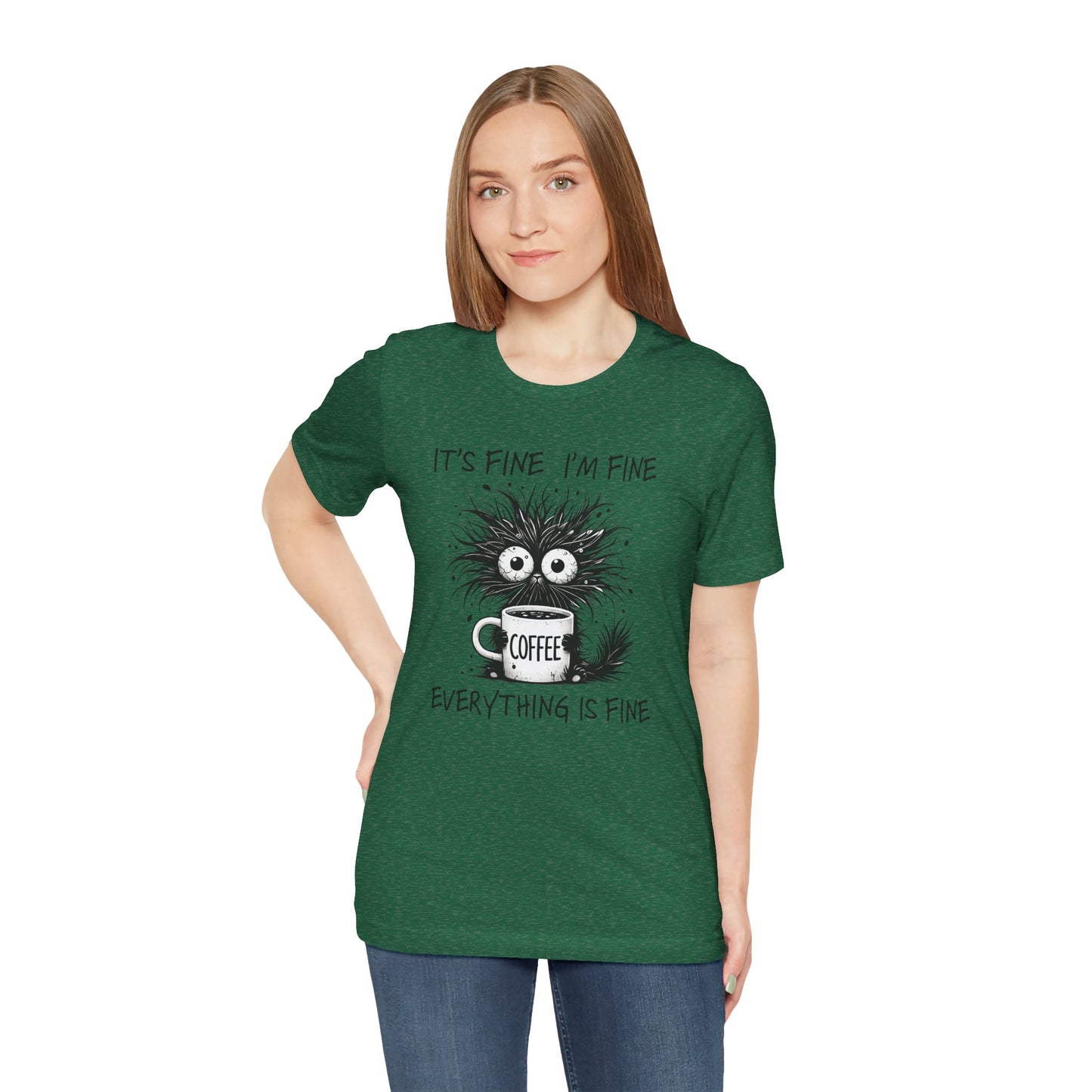 Funny Coffee Lover's Tee, Unisex Jersey Shirt, Casual Humor Tee, Gift for Coffee Enthusiasts, Sarcastic Coffee Top, Coffee Addict Outfit