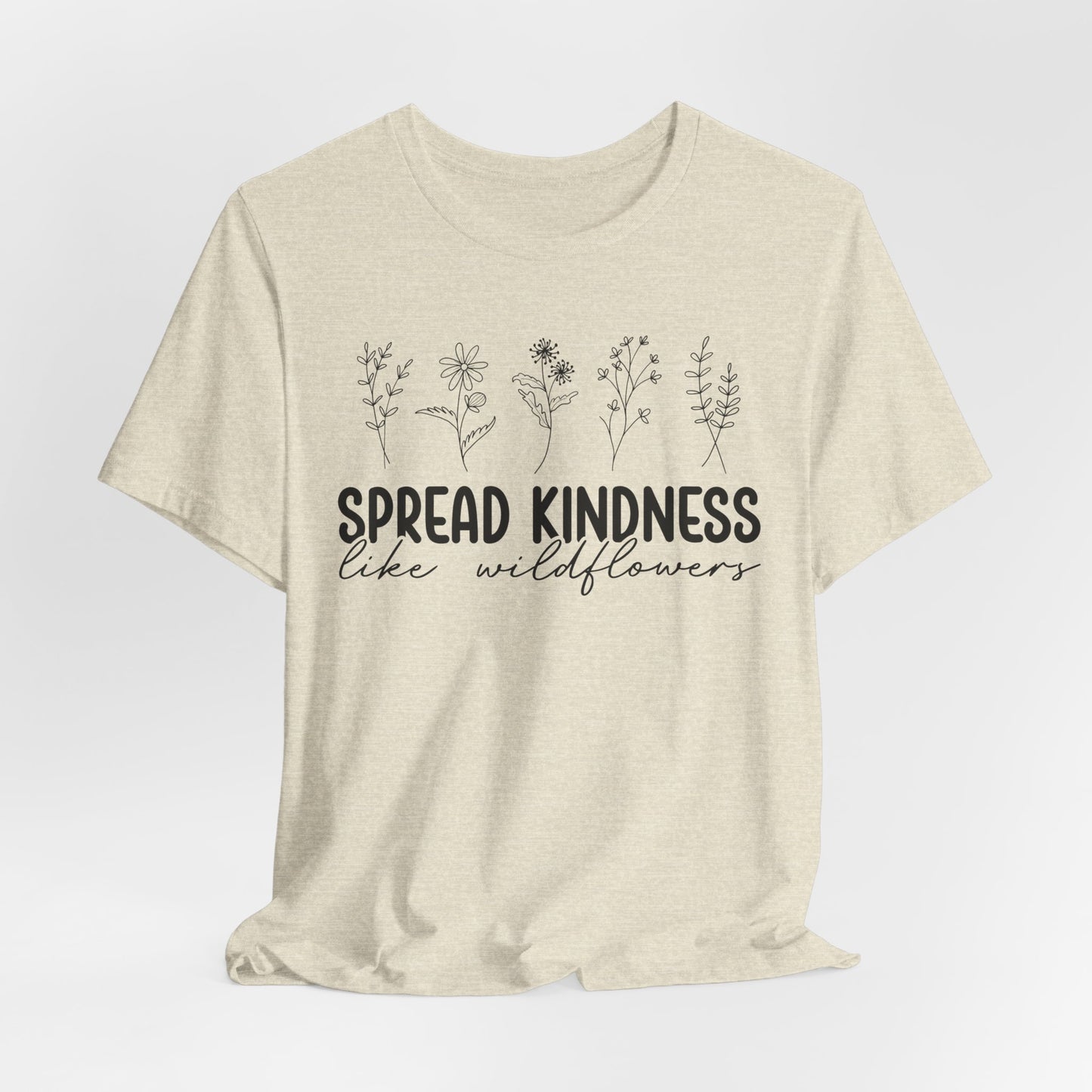 Spread Kindness Wildflower Tee - Unisex Jersey Short Sleeve Shirt
