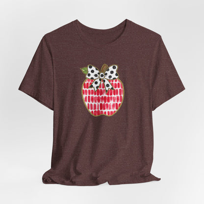 Apple Teacher Cute Bella Canvas Tshirt