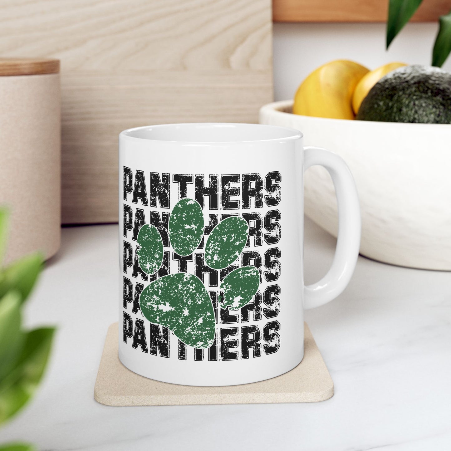 11oz Greendale Panther Themed Ceramic Mug -