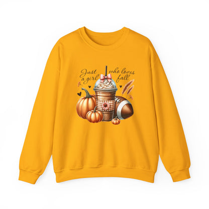 Coffee Pumpkin Football Gildan Crewneck Sweatshirt