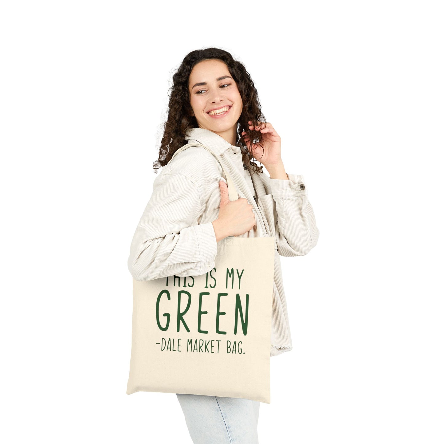 Canvas Tote Bag - This is My Green-dale Market Bag