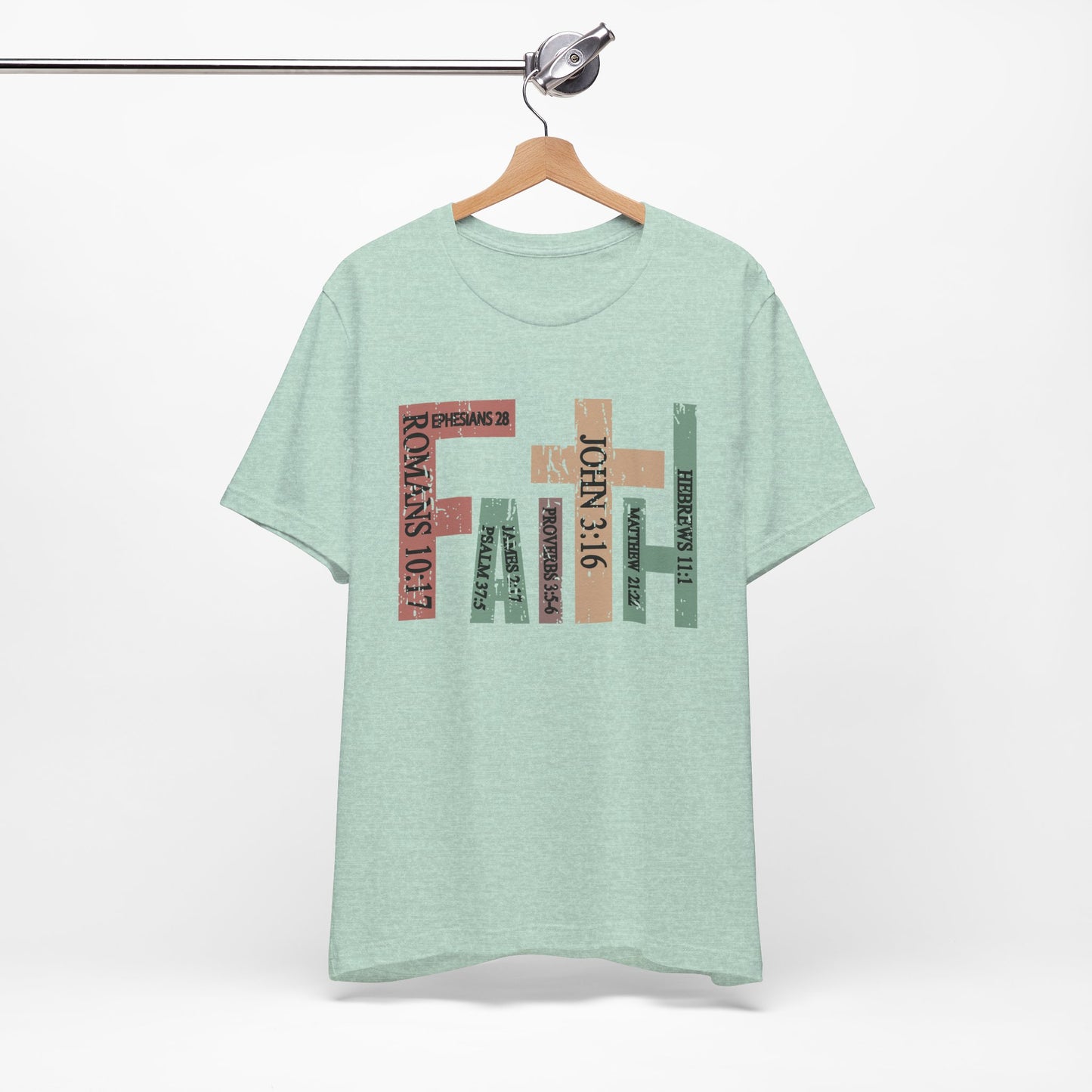 Faith Graphic Tee, Unisex T-Shirt, Inspirational Shirt, Casual Wear, Gift for Believers, Motivational Fashion