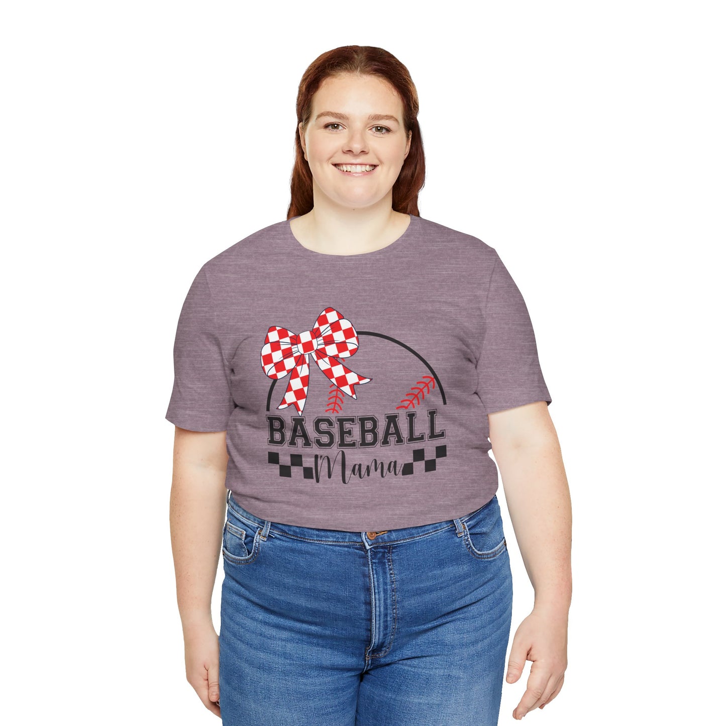 Baseball Mama Tee - Cute Unisex Jersey Short Sleeve T-Shirt for Sports Moms, Perfect for Game Day, Mother's Day Gifts, Casual Wear