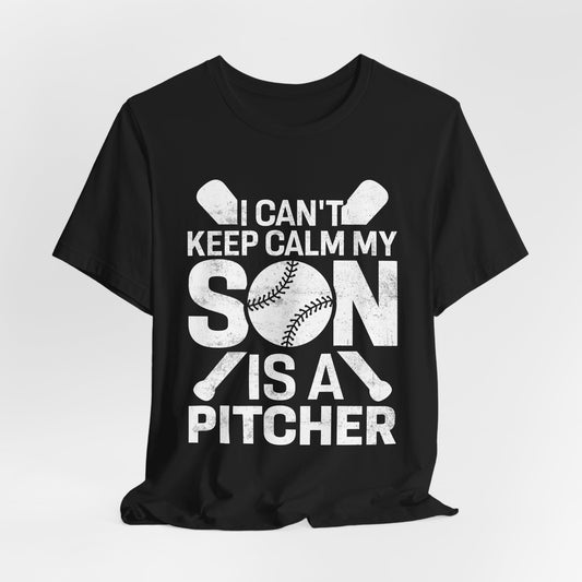 Baseball Mom Tee - 'I Can't Keep Calm My Son Is A Pitcher'