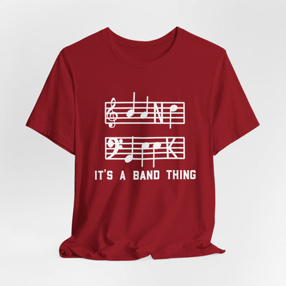 Band Geek White Graphic Bella Canvas Tee shirt