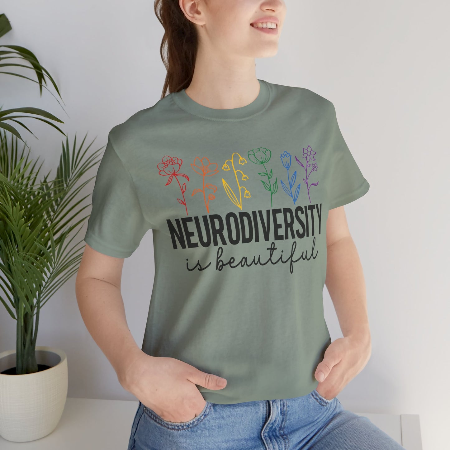 Neurodiversity is Beautiful Tee - Unisex Short Sleeve T-Shirt