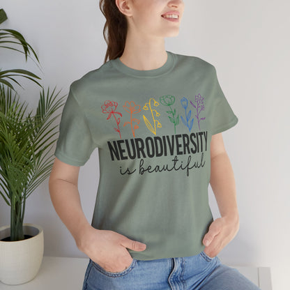 Neurodiversity is Beautiful Tee - Unisex Short Sleeve T-Shirt