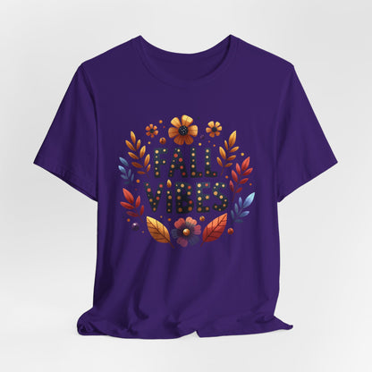 Floral Fall Vibes Bella Canvas Tshirt