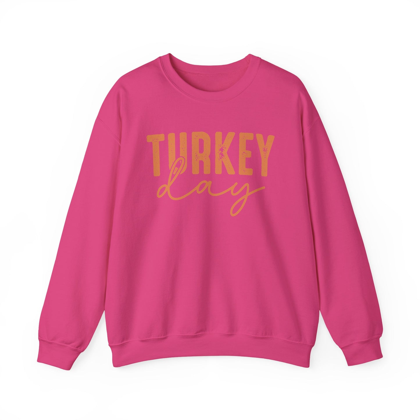 Turkey Day Thanksgiving Gildan Crewneck Sweatshirt