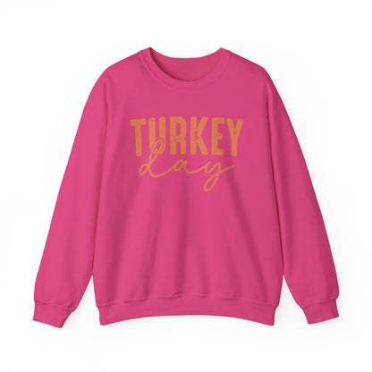 Turkey Day Thanksgiving Gildan Crewneck Sweatshirt
