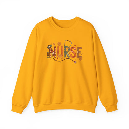 Thanksgiving Nurse Gildan Crewneck Sweatshirt