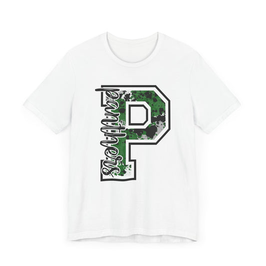 Panthers Letter P Tee - Casual Unisex Jersey Short Sleeve Shirt, Gift for Him or Her, Streetwear, Anniversary, Birthday, Everyday Wear