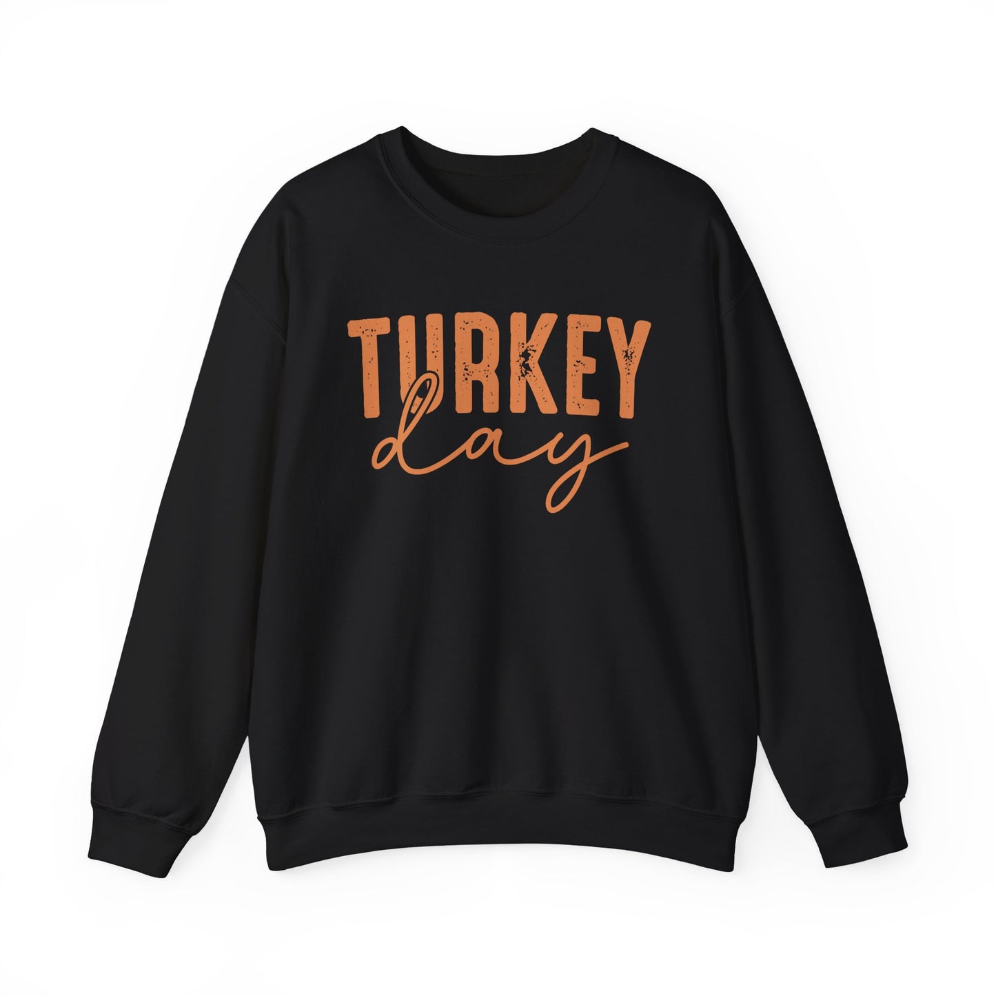 Turkey Day Thanksgiving Gildan Crewneck Sweatshirt