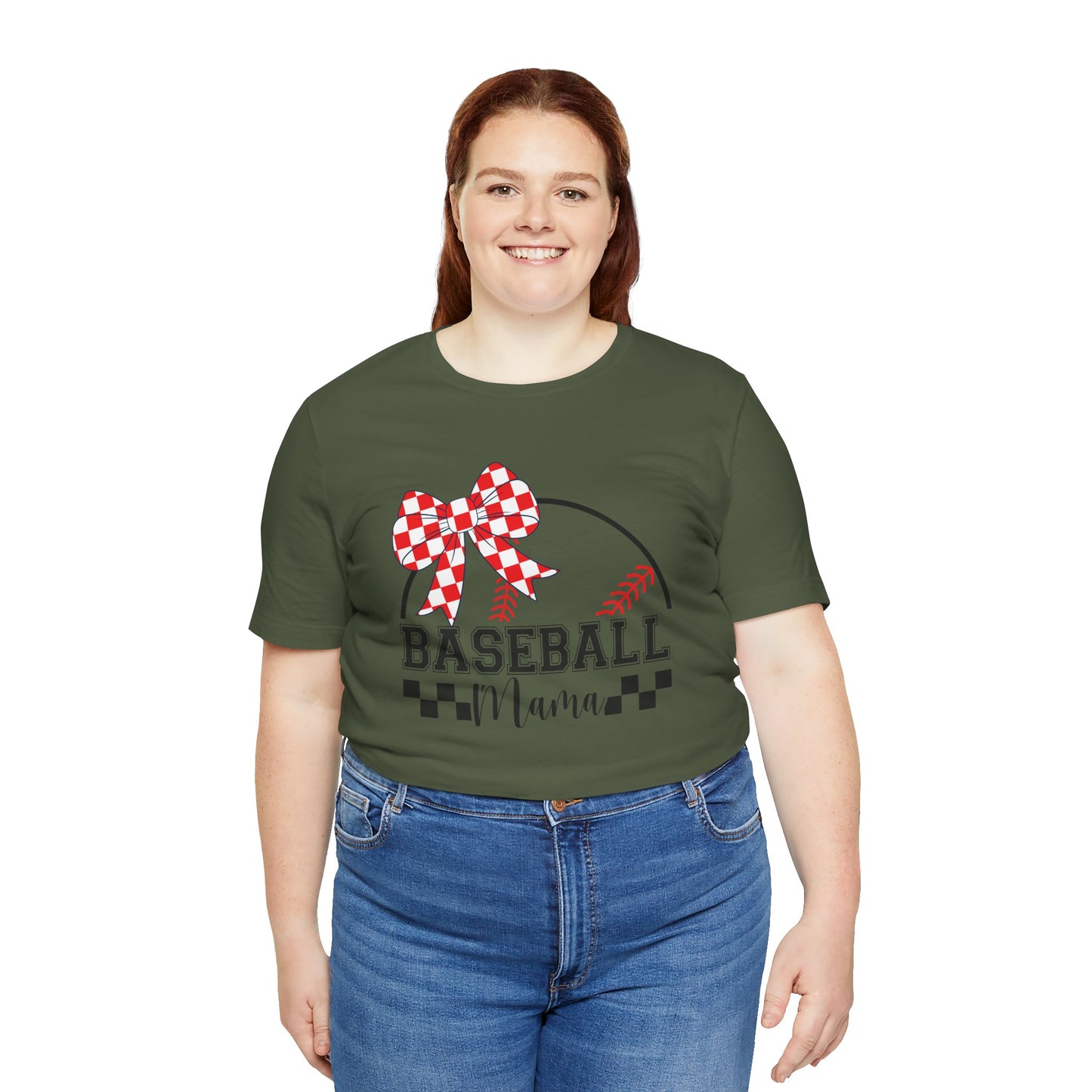 Baseball Mama Tee - Cute Unisex Jersey Short Sleeve T-Shirt for Sports Moms, Perfect for Game Day, Mother's Day Gifts, Casual Wear