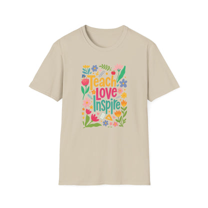 Teach Love Inspire Gildan Softstyle Tshirt