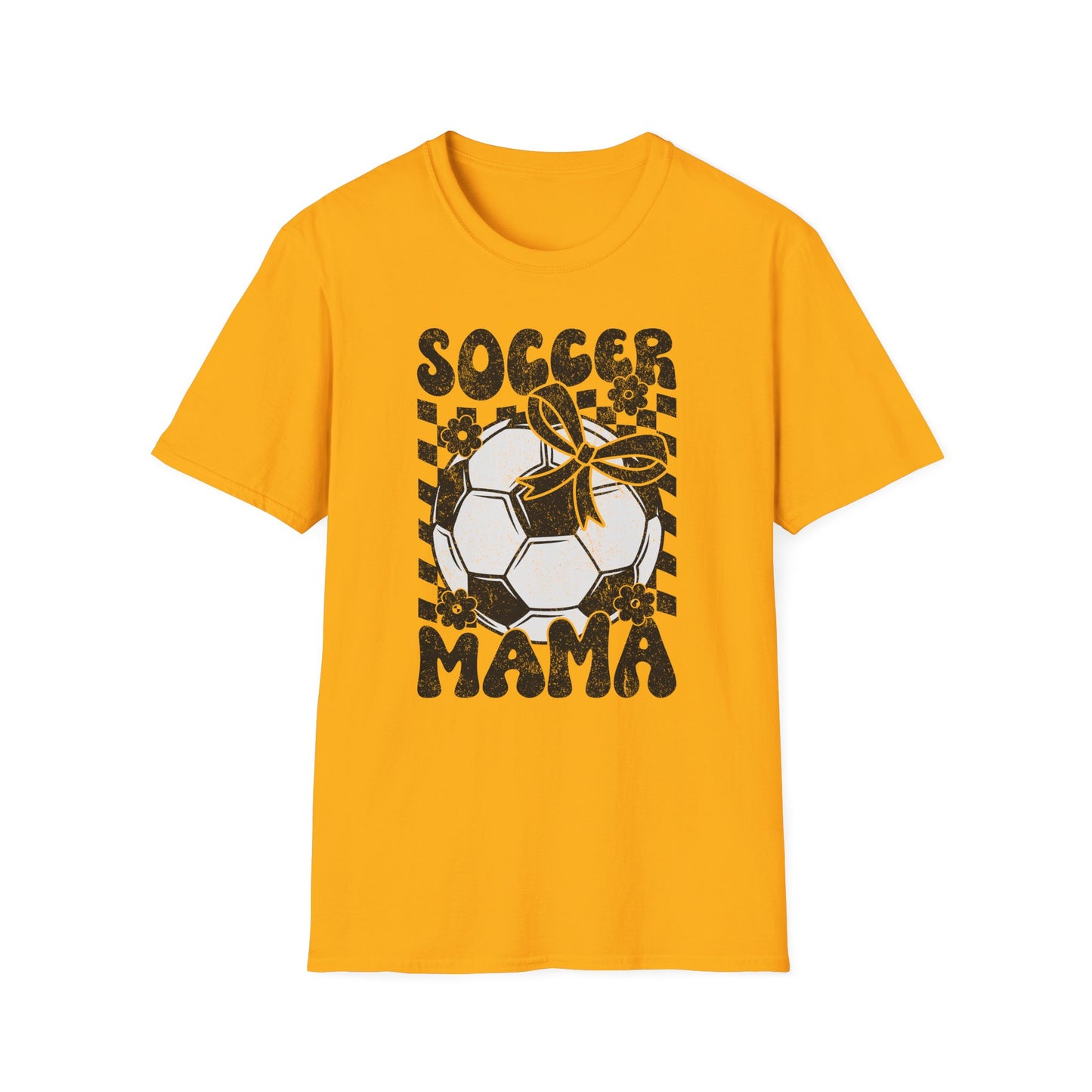 Soccer Mama Checkered Bella Canvas Tee