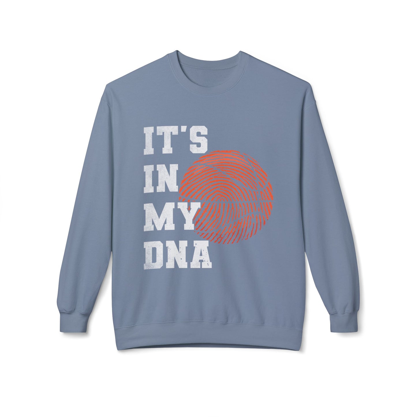 Basketball DNA Crewneck Sweatshirt, Cozy Sports Apparel, Perfect for Athletes, Gift for Hoopers, Ideal for Game Days, Throwback Style
