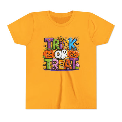 Halloween Youth Short Sleeve Tee, Trick or Treat