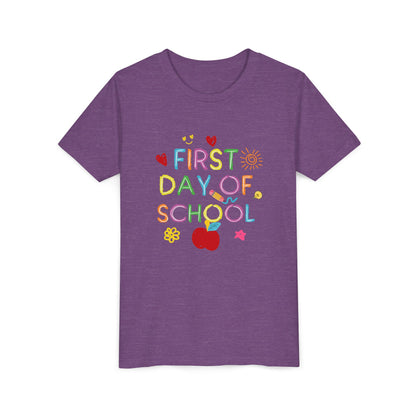 Back to School Youth Tee, First Day of School Shirt