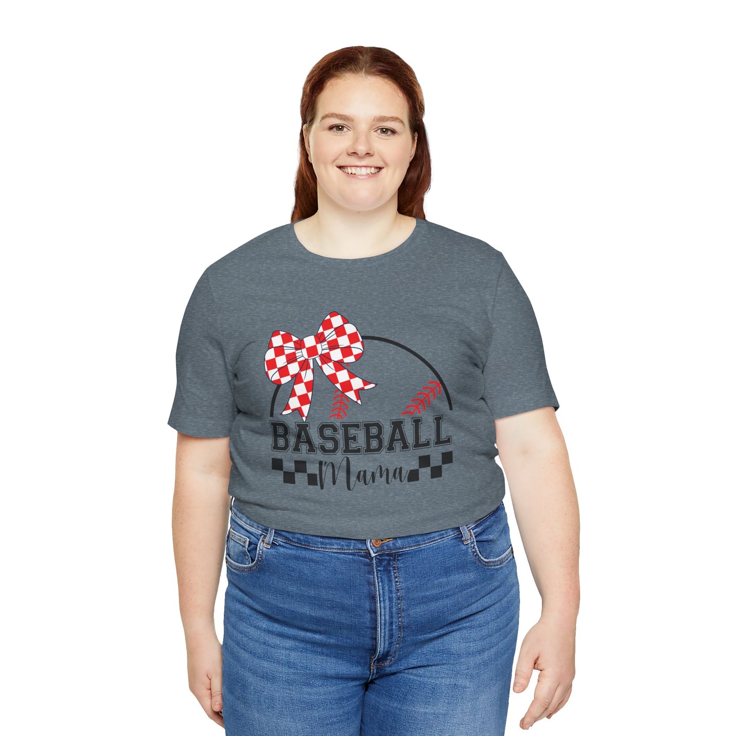 Baseball Mama Tee - Cute Unisex Jersey Short Sleeve T-Shirt for Sports Moms, Perfect for Game Day, Mother's Day Gifts, Casual Wear