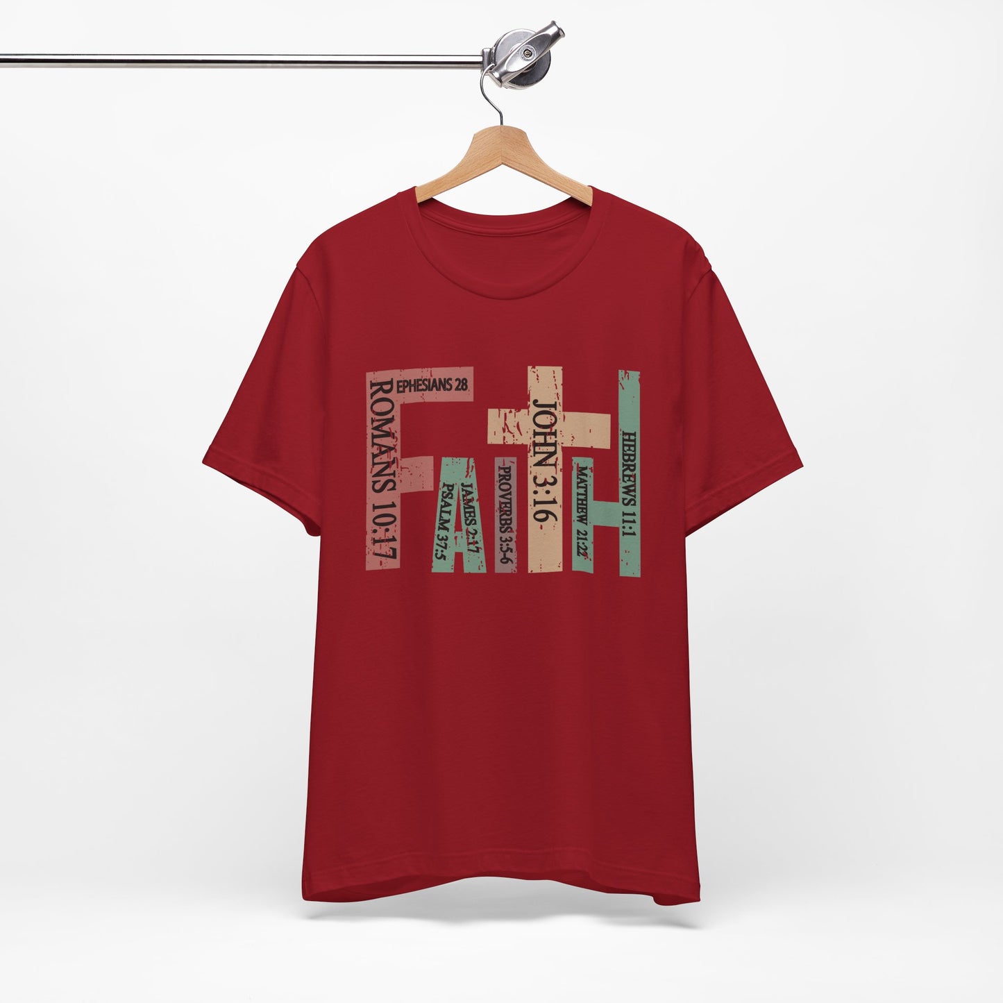 Faith Graphic Tee, Unisex T-Shirt, Inspirational Shirt, Casual Wear, Gift for Believers, Motivational Fashion