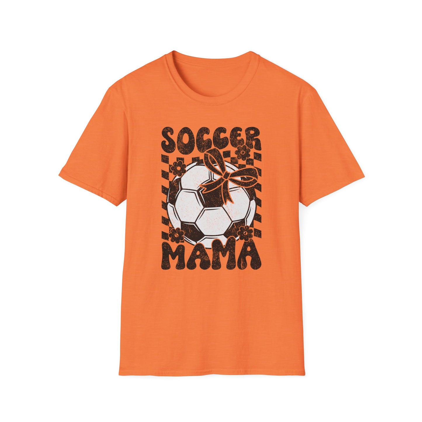 Soccer Mama Checkered Bella Canvas Tee