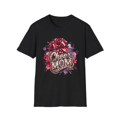 Cheer Mom Cheetah Print Gildan Softstyle Tshirt