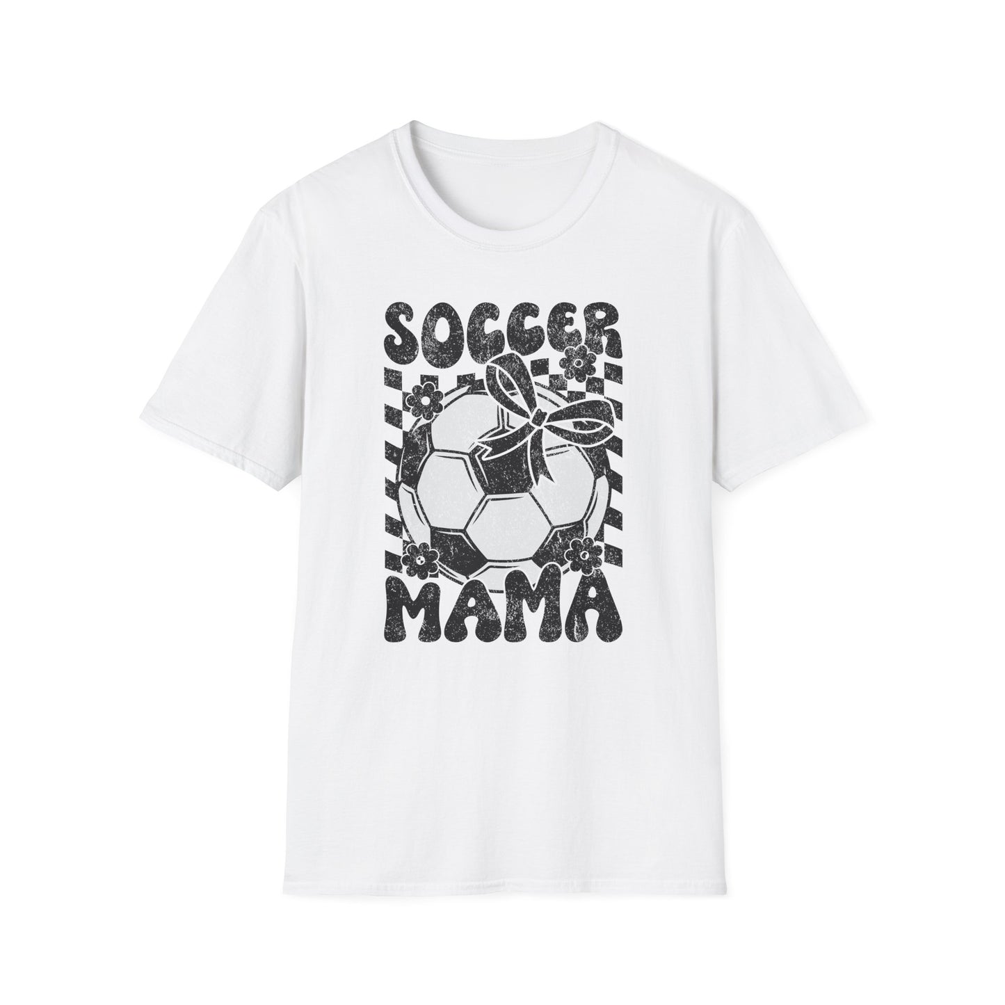 Soccer Mama Checkered Bella Canvas Tee