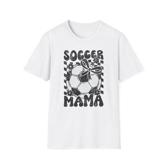 Soccer Mama Checkered Bella Canvas Tee