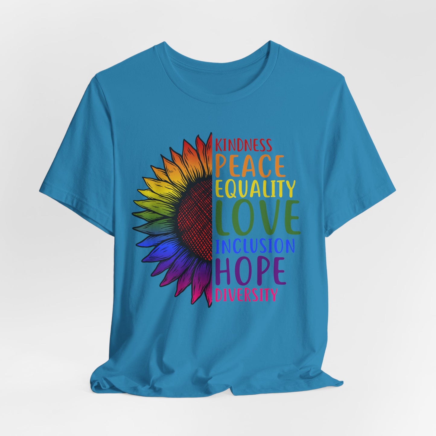 Flower Equality Graphic Tee | Kindness, Love, Diversity