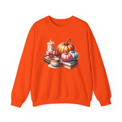 Candle Cozy Pumpkin Fall Gildan crewneck sweatshirt