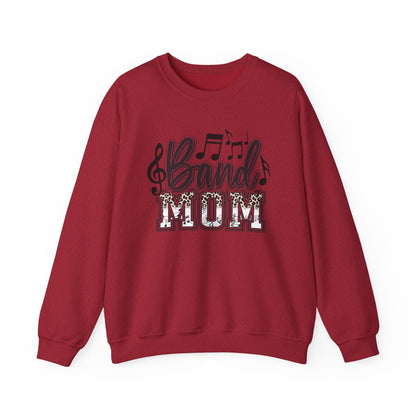 Band Mom Leopard Print Gildan Crewneck