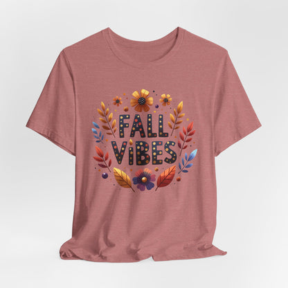 Floral Fall Vibes Bella Canvas Tshirt