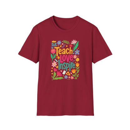 Teach Love Inspire Gildan Softstyle Tshirt