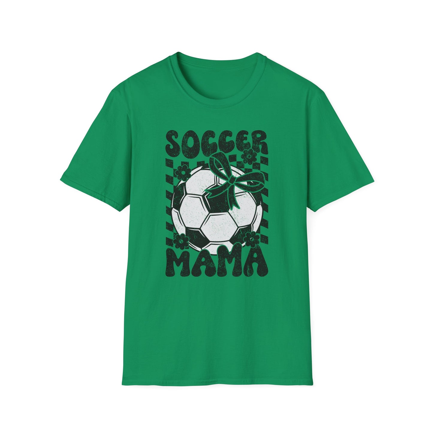 Soccer Mama Checkered Bella Canvas Tee