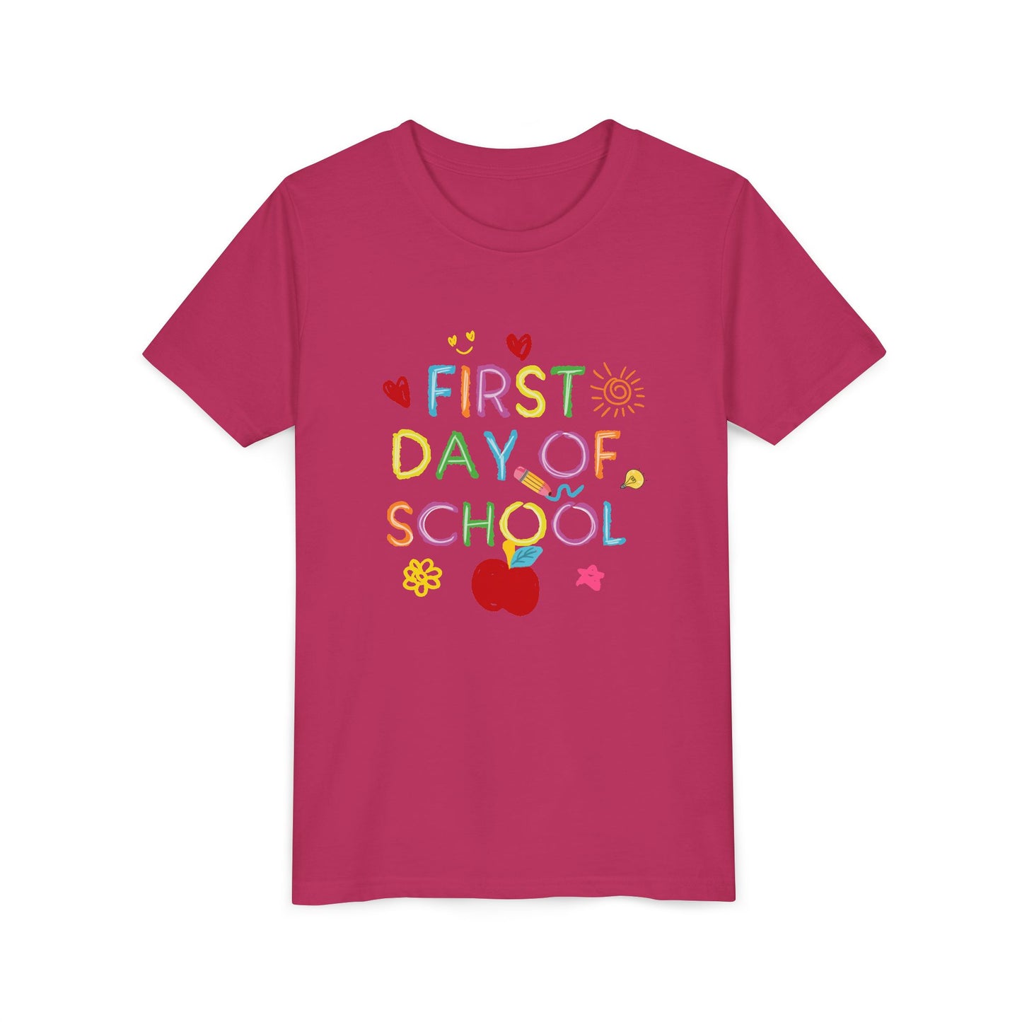 Back to School Youth Tee, First Day of School Shirt