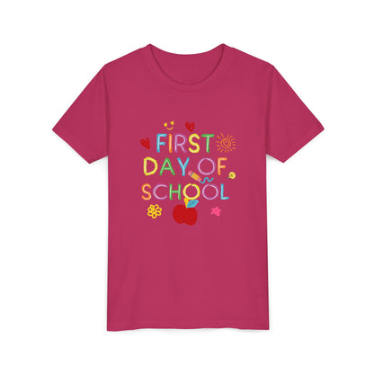 Back to School Youth Tee, First Day of School Shirt