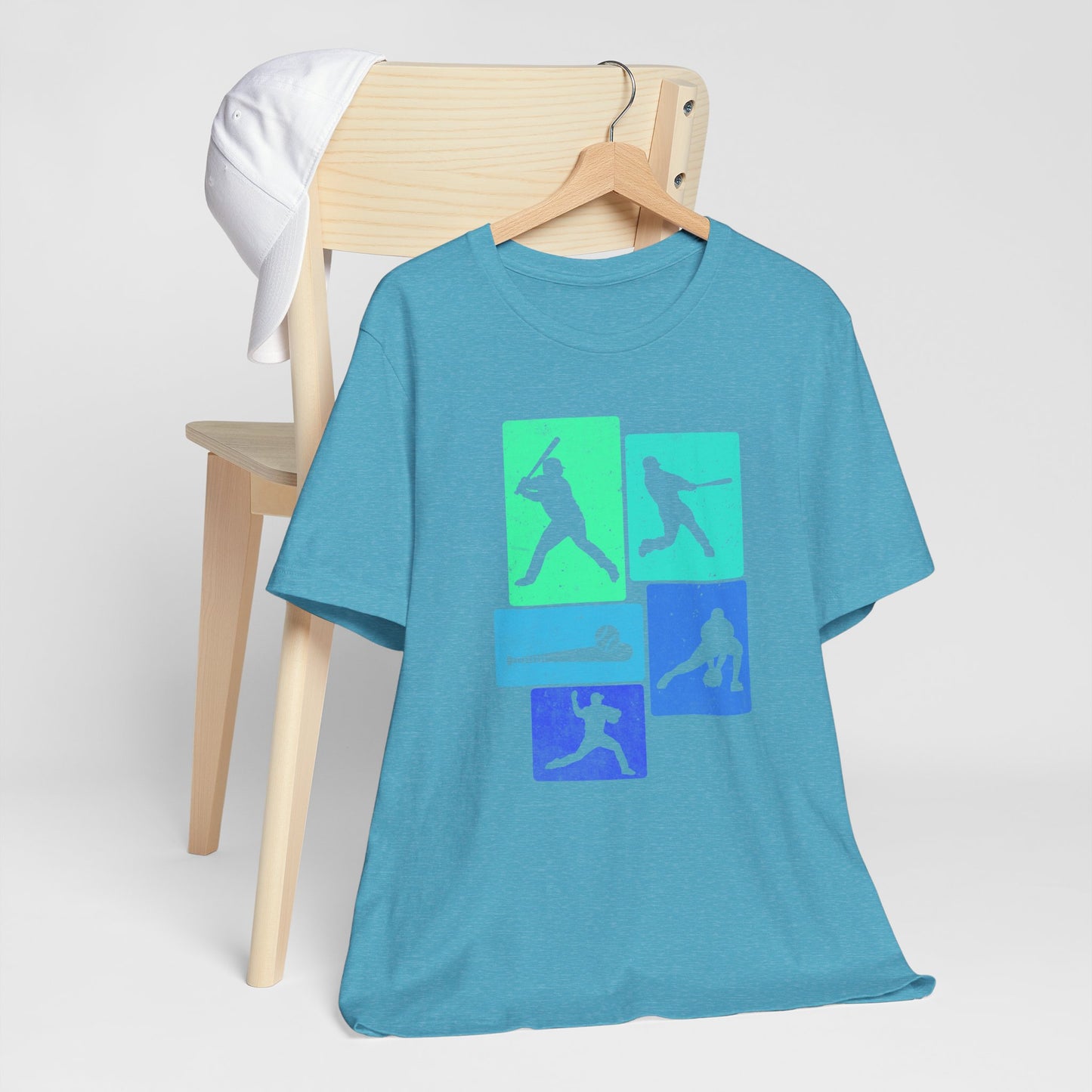 Baseball Player Silhouette Tee | Unisex Jersey T-Shirt, Sports Apparel, Gift for Baseball Fans, Casual Wear, Summer Outfit