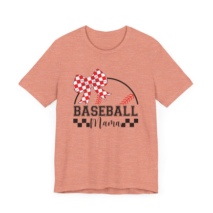 Baseball Mama Tee - Cute Unisex Jersey Short Sleeve T-Shirt for Sports Moms, Perfect for Game Day, Mother's Day Gifts, Casual Wear