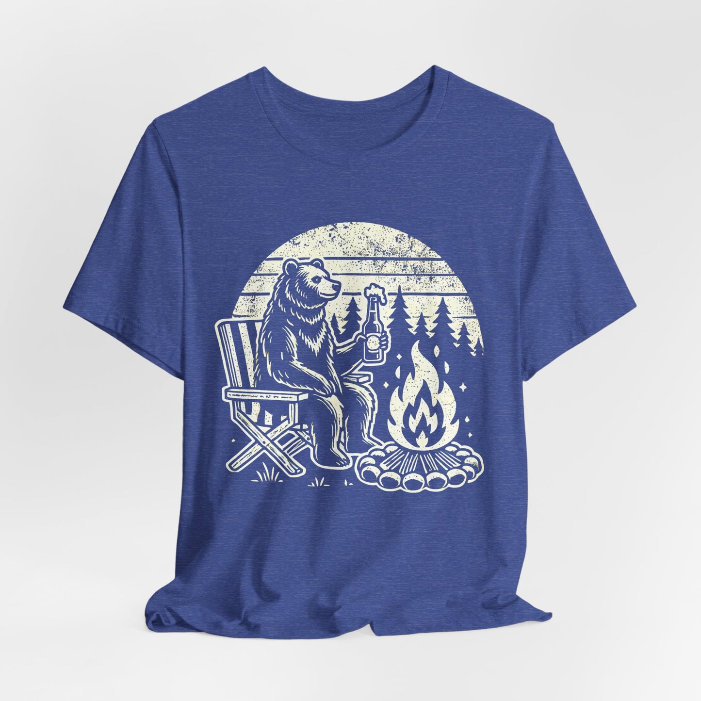 Cozy Campfire Bear Tee | Outdoor Adventure T-Shirt