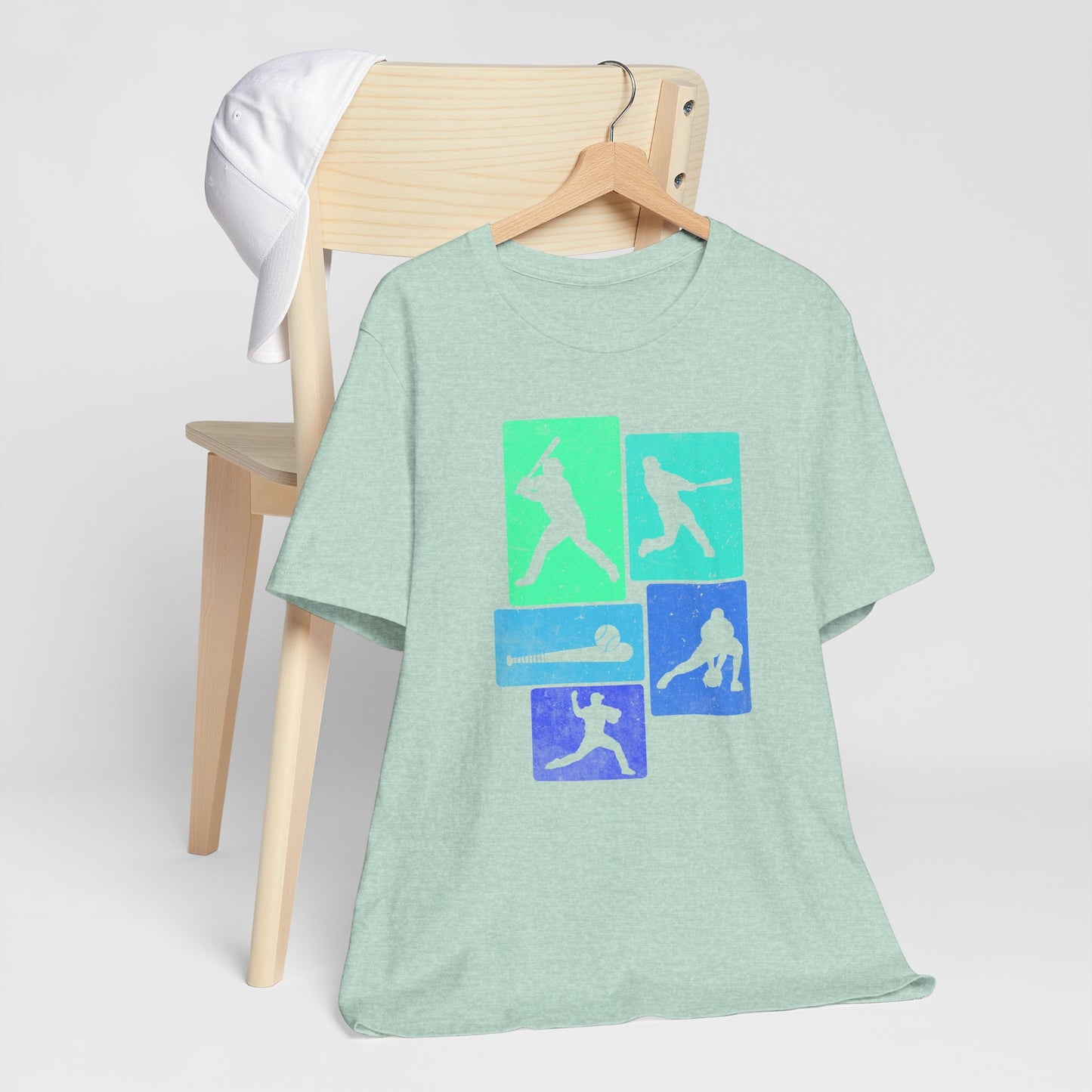 Baseball Player Silhouette Tee | Unisex Jersey T-Shirt, Sports Apparel, Gift for Baseball Fans, Casual Wear, Summer Outfit